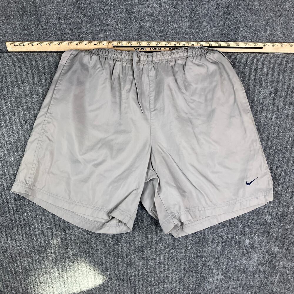 Nike Athletic Shorts Mens Size XL Gray Lightweight Lined‎ Drawstring Running